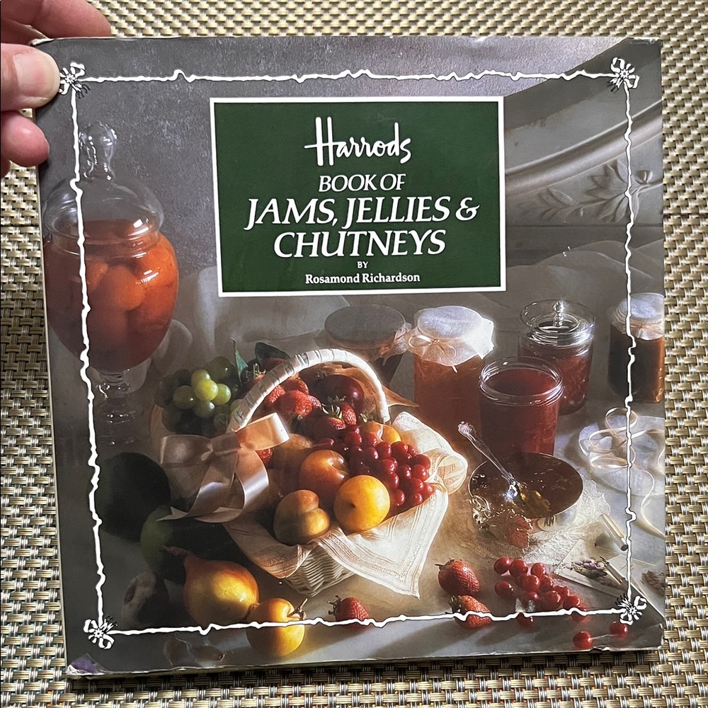 Harrods Book of Jams, Jellies & Chutneys - Green and Brown Cover